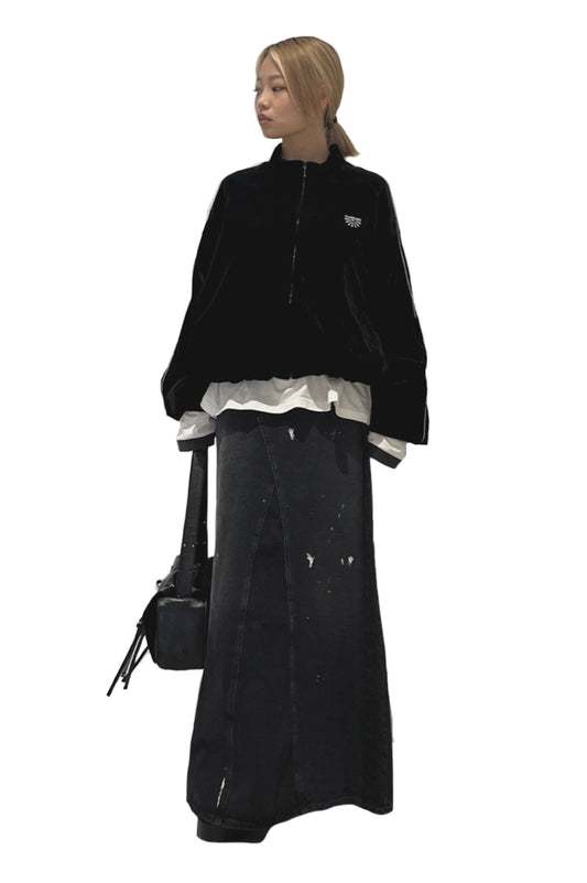 ペイントデニムスカート【25AW】