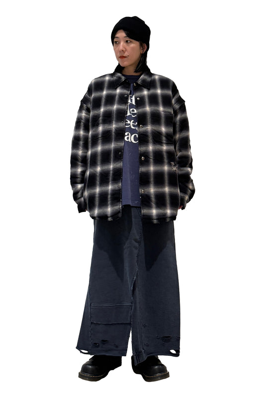 チェック柄中綿ジャケット【25AW】