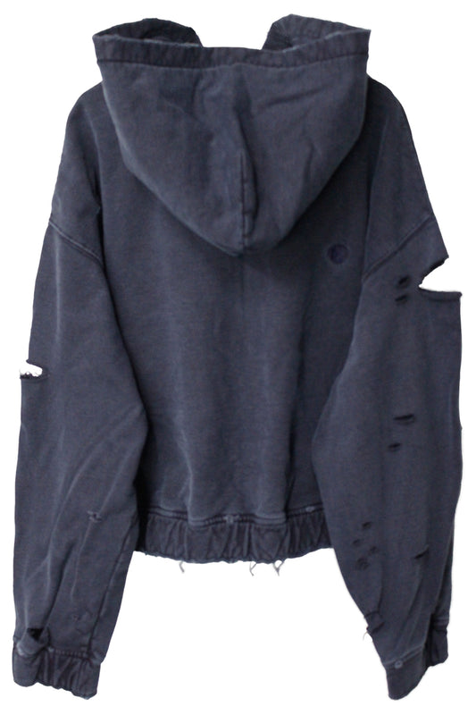 ダメージジップアップフーディ【25AW】