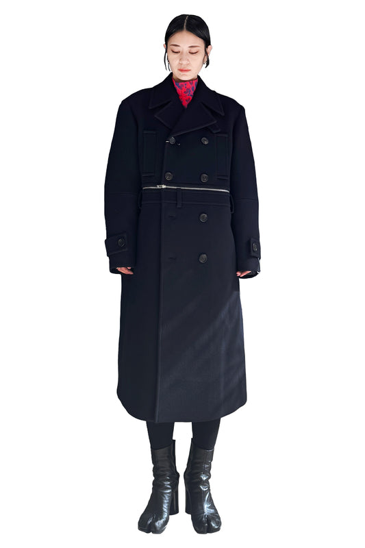 BROKEN DOUBLE BREASTED COAT【25AW】