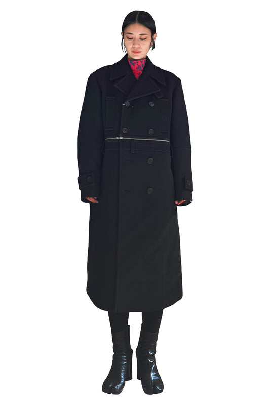 BROKEN DOUBLE BREASTED COAT【25AW】
