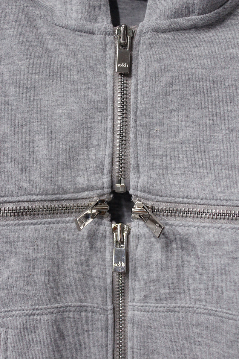BROKEN ZIP-UP HOODIE【25AW】