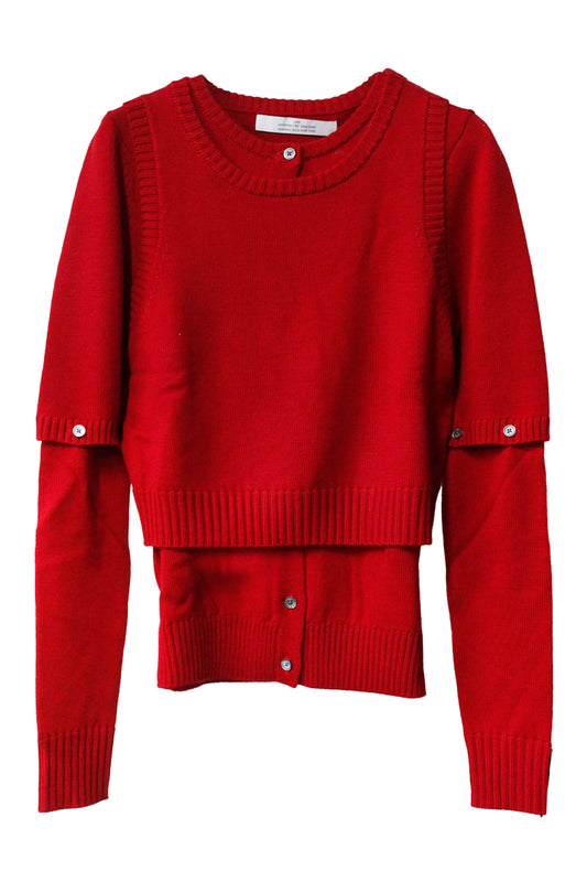 DETACHABLE SLEEVE CARDIGAN SET【25AW】