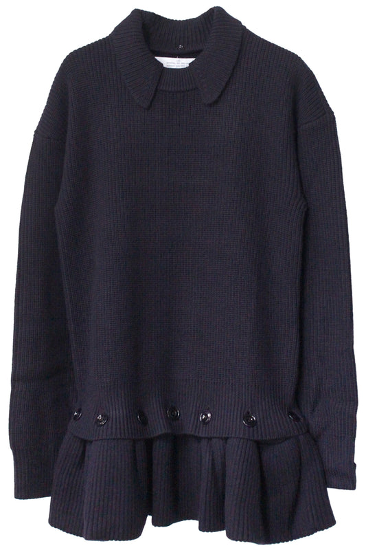 DETACHABLE PEPLUM KNIT【25AW】