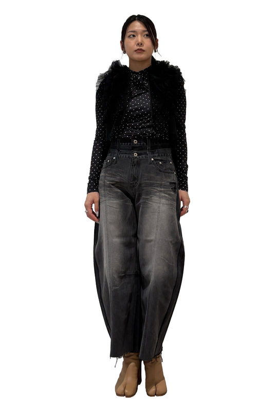 BALLOON SHAPED LAYERED DENIM【25AW】