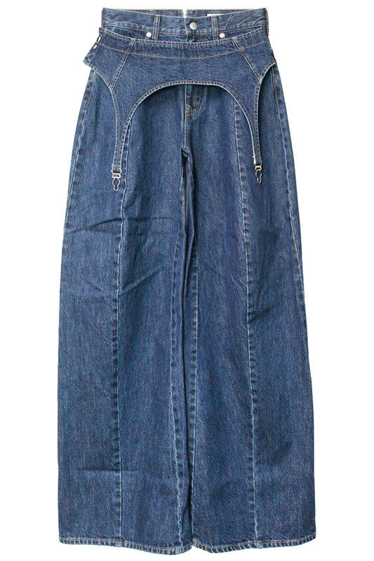 ガーター付デニムパンツ【25AW】