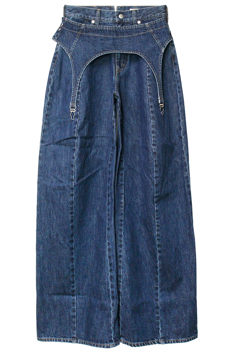 ガーター付デニムパンツ【25AW】