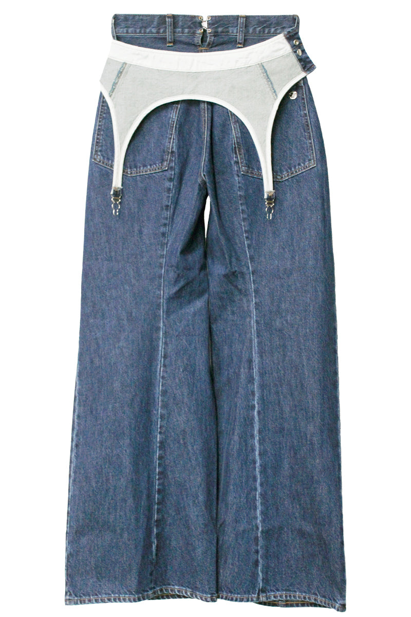 ガーター付デニムパンツ【25AW】