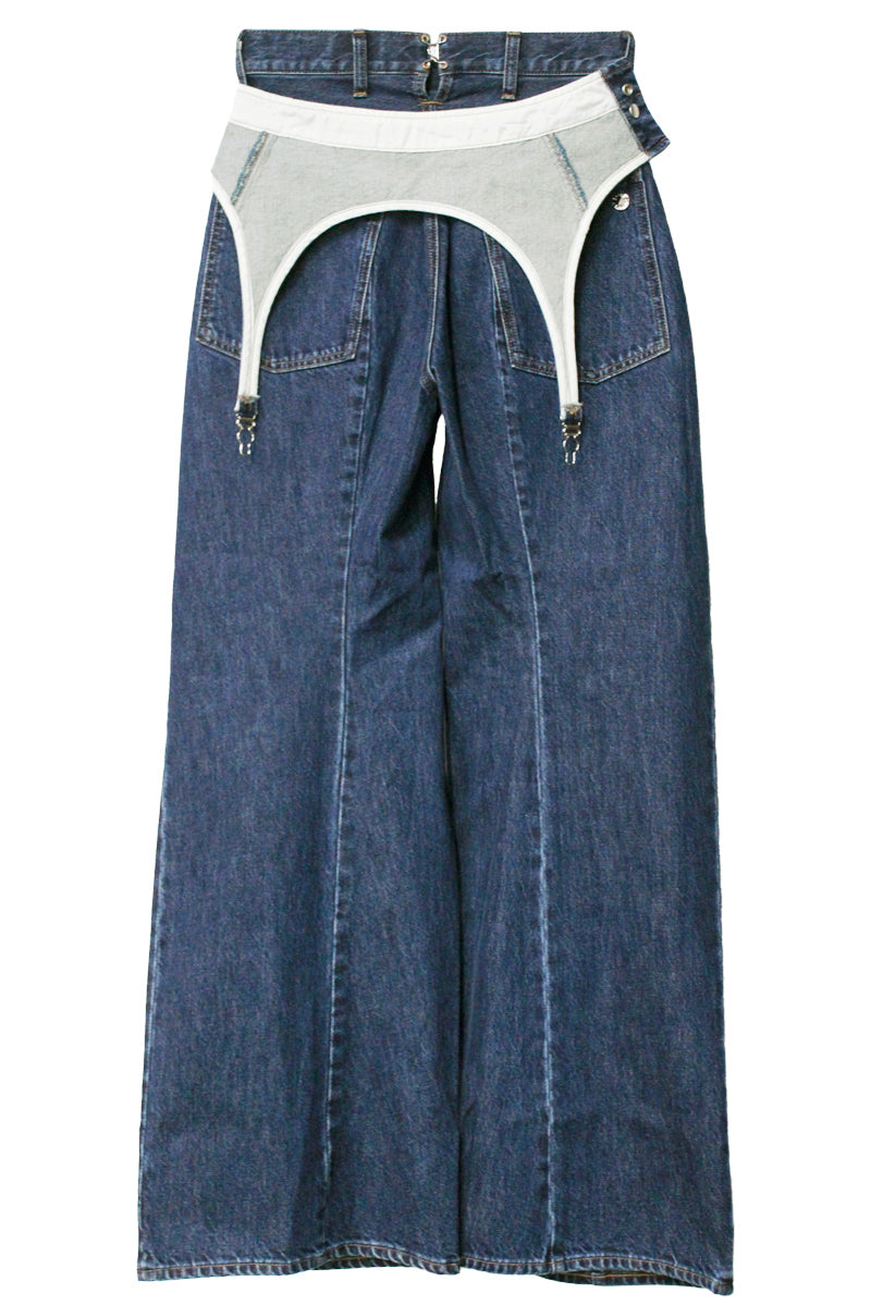 ガーター付デニムパンツ【25AW】
