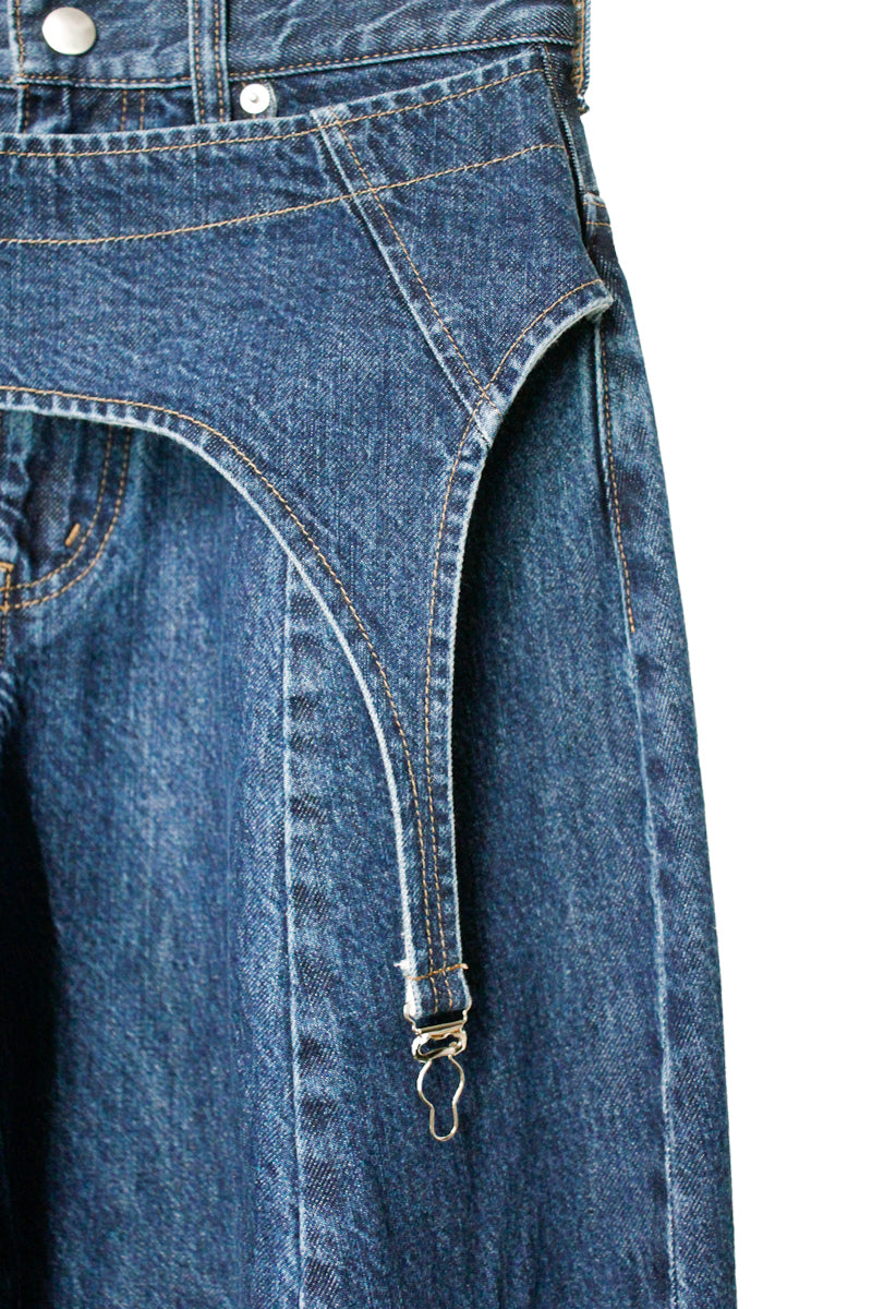 ガーター付デニムパンツ【25AW】