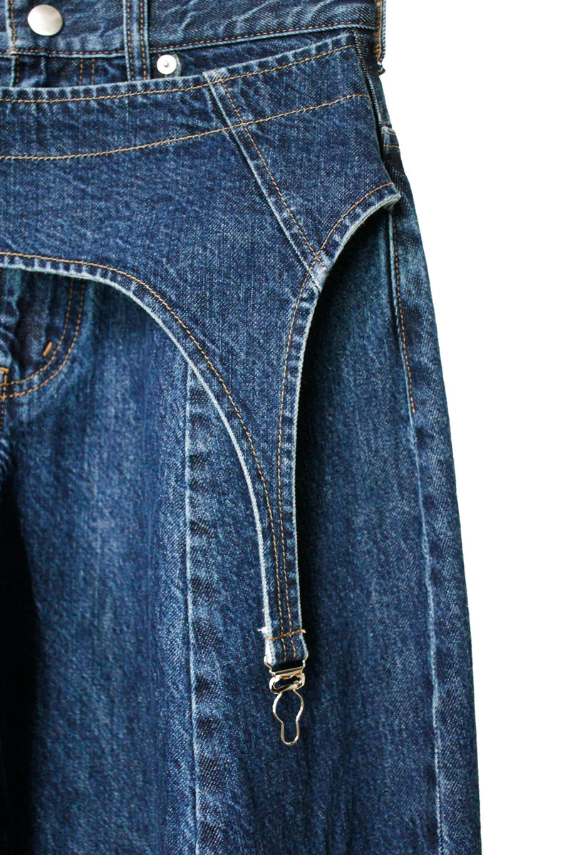 ガーター付デニムパンツ【25AW】