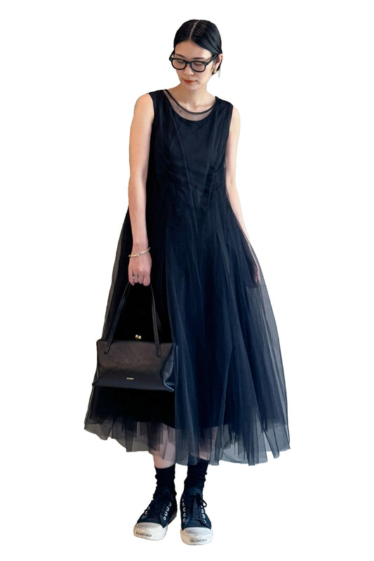 チュールレイヤードワンピース【25AW】