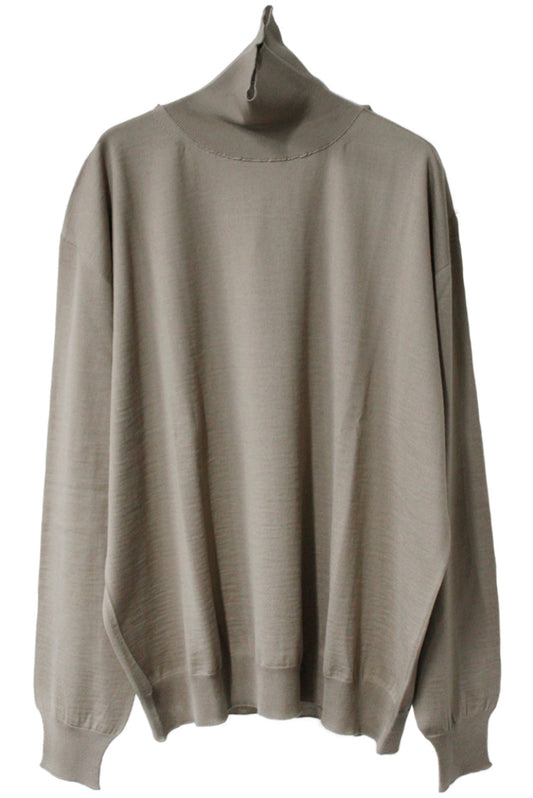 high neck pullover long sleeves knit