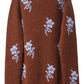 フラワー柄クルーネックニット【25AW】