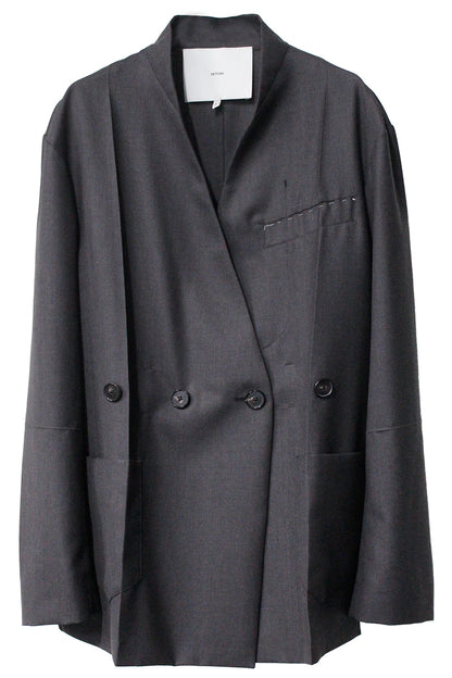 NO LAPEL ORIGAMI JACKET GABARDINE【25AW】