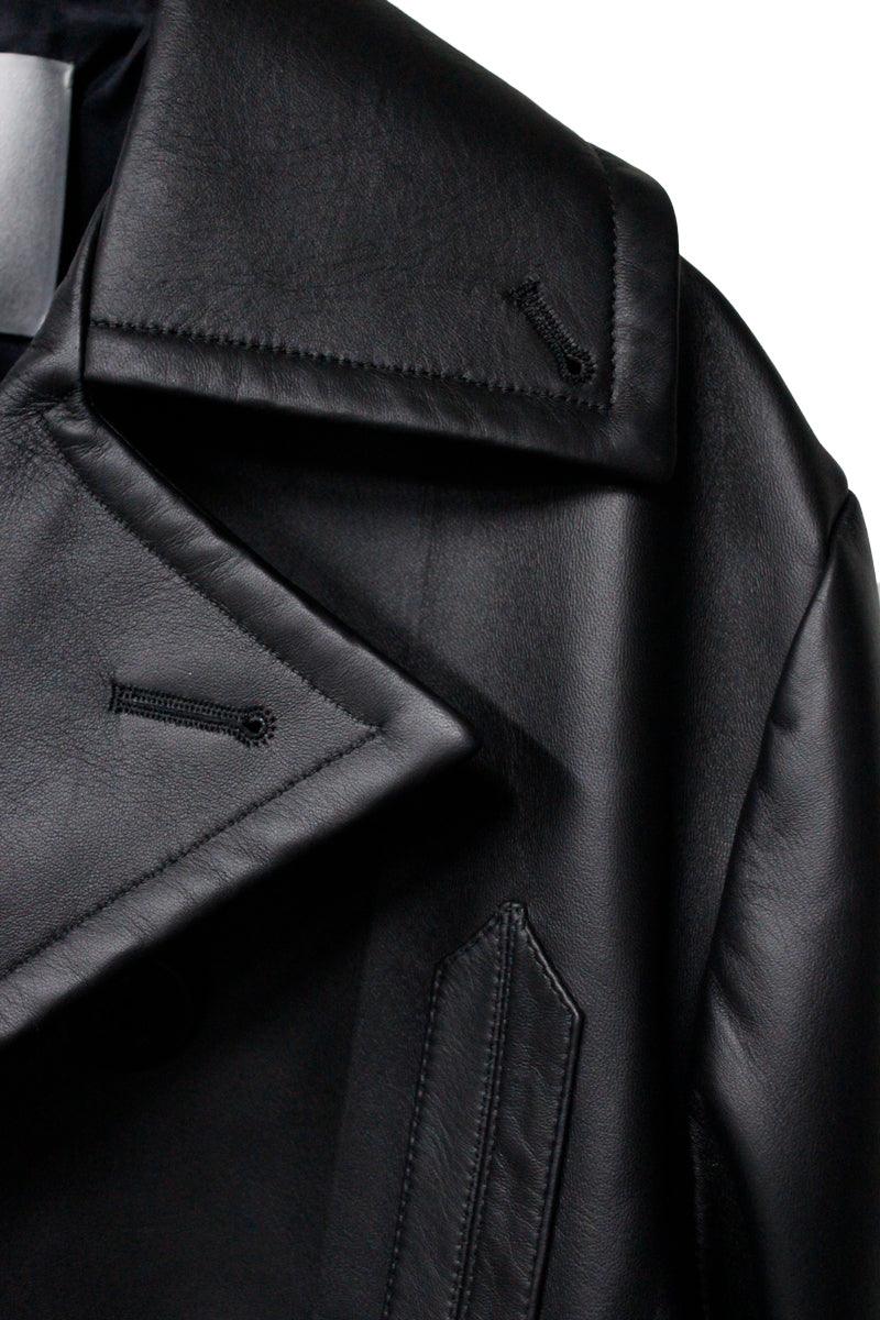 ORIGAMI PEACOAT LEATHER【25AW】
