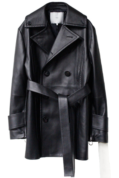 ORIGAMI PEACOAT LEATHER【25AW】