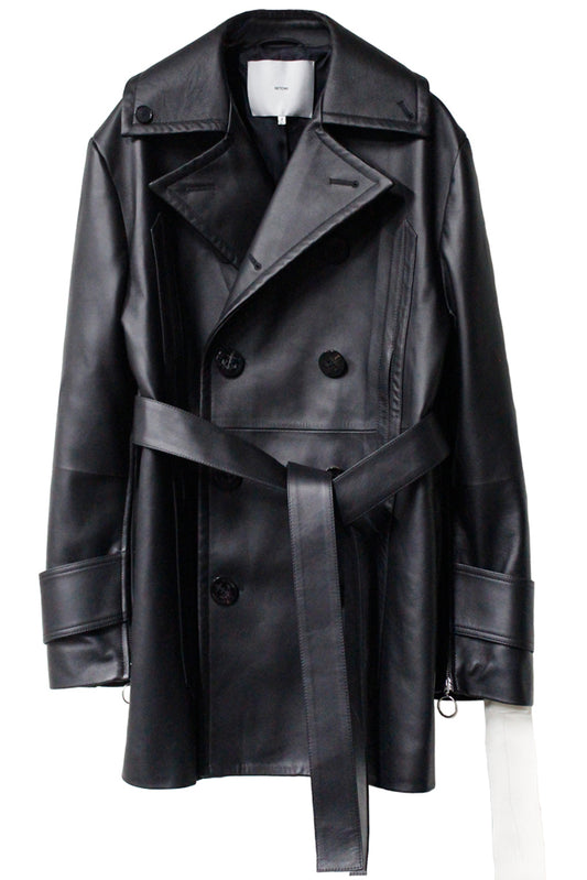 ORIGAMI PEACOAT LEATHER【25AW】