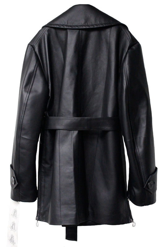 ORIGAMI PEACOAT LEATHER(UNISEX)