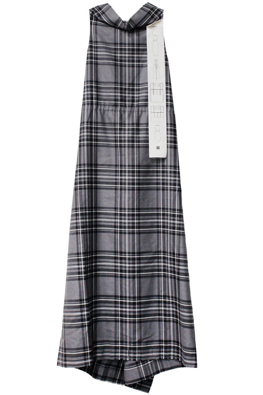 PANEL DRESS WOOL TARTAN【25AW】