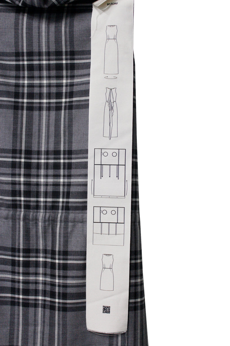 PANEL DRESS WOOL TARTAN【25AW】