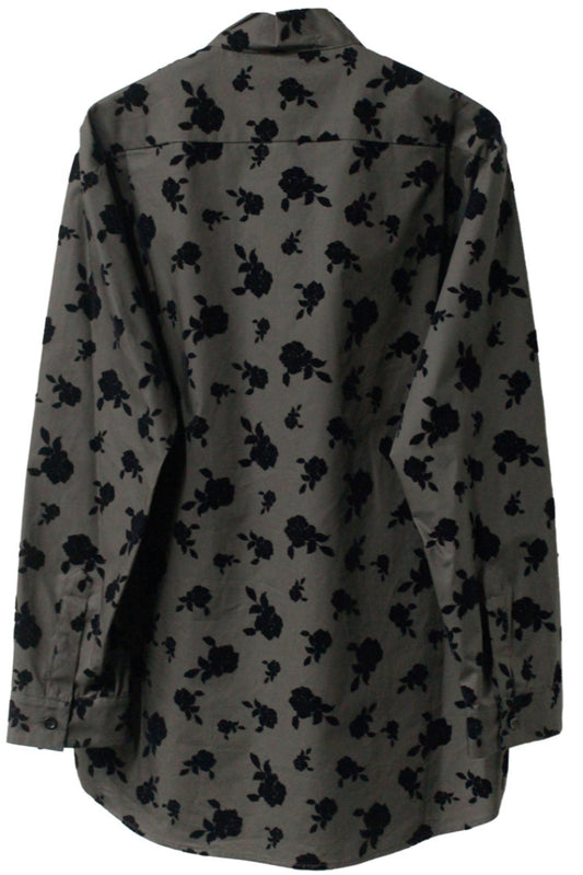 タイ付フラワー柄ブラウス【25AW】