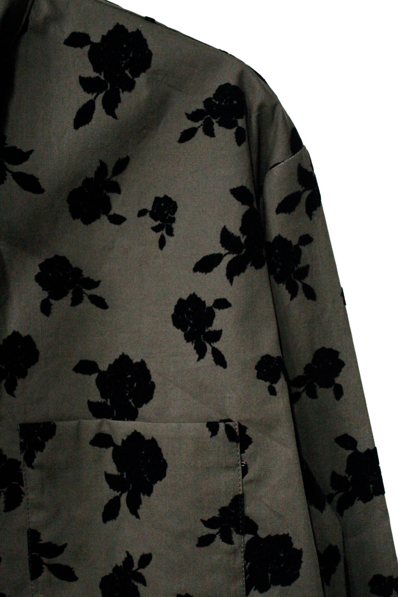 タイ付フラワー柄ブラウス【25AW】