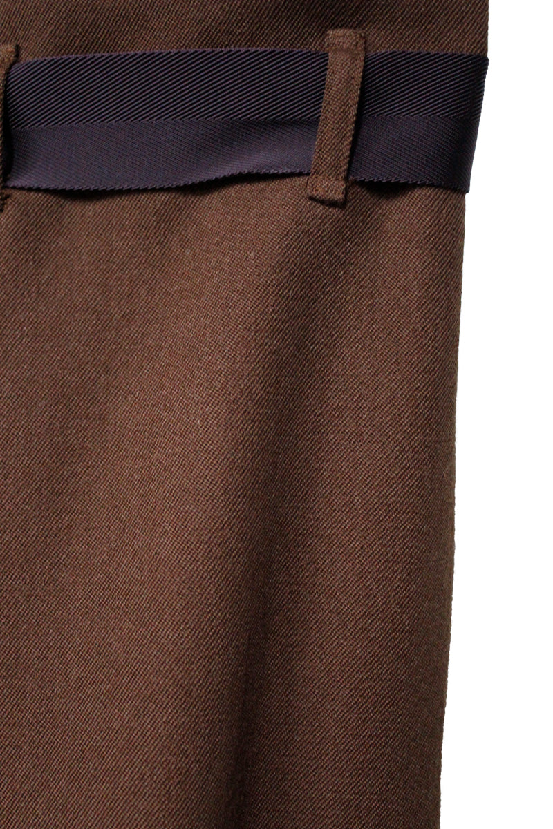 ベルト付ウールワイドパンツ【25AW】