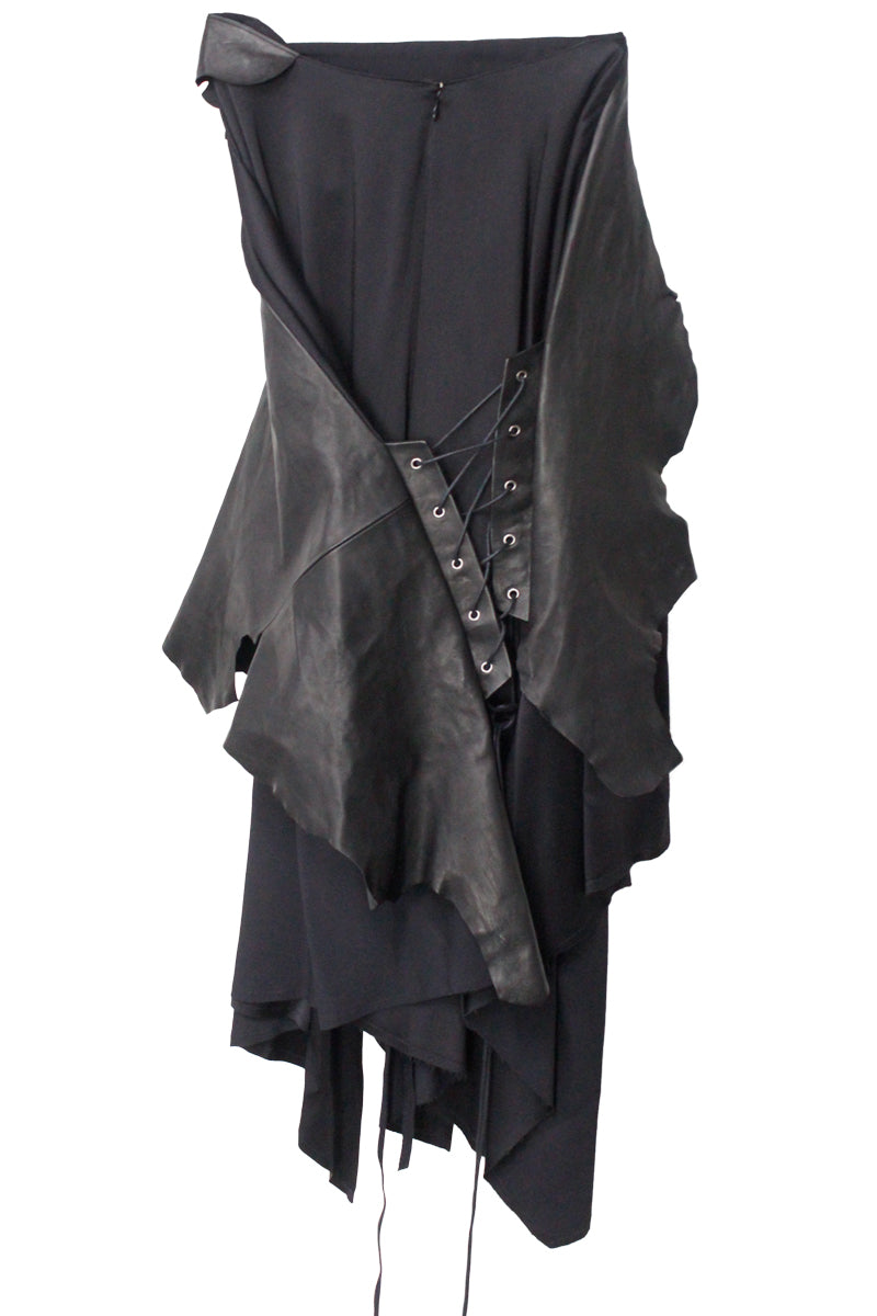 レザースカート｜ANN DEMEULEMEESTER（アンドゥムルメステール