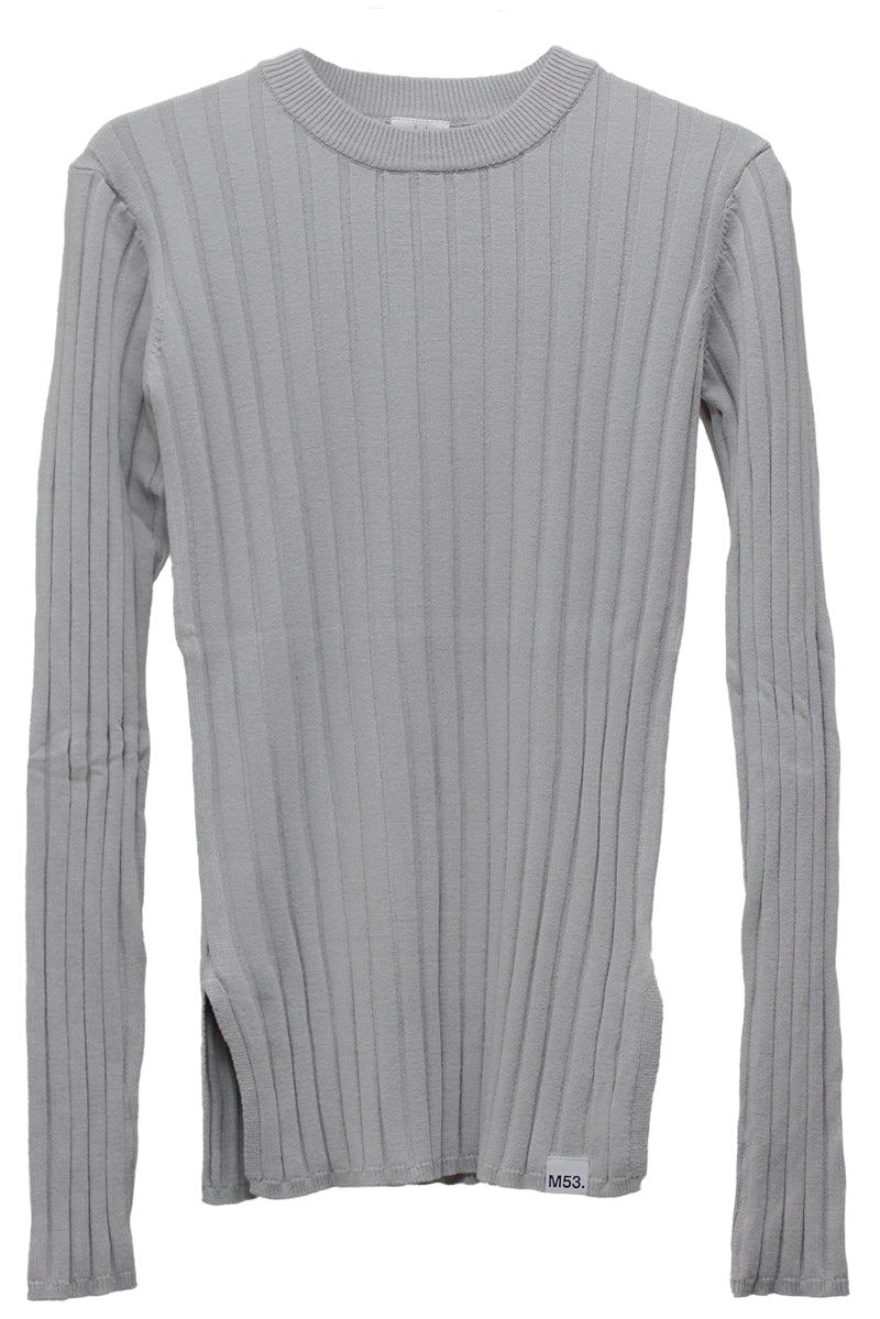 ワイドリブクルーネック