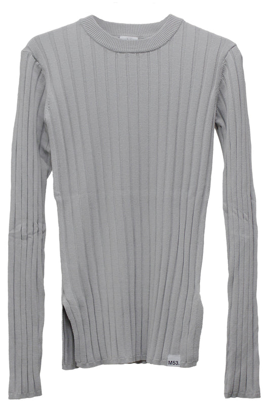 ワイドリブクルーネック