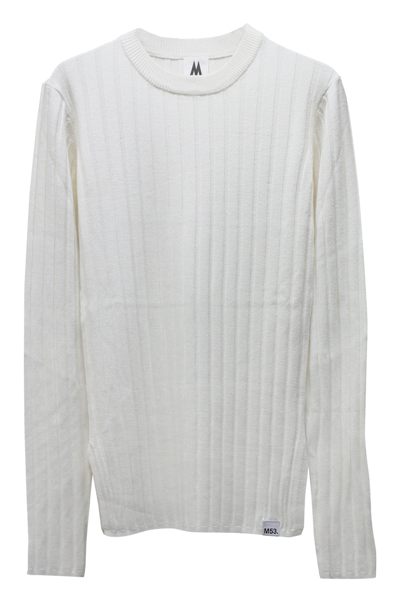 ワイドリブクルーネック