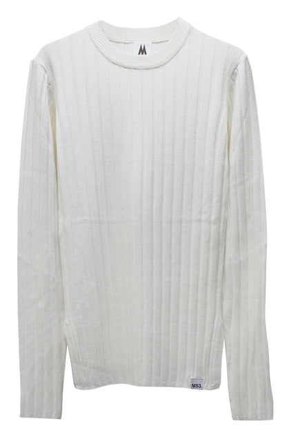 ワイドリブクルーネック