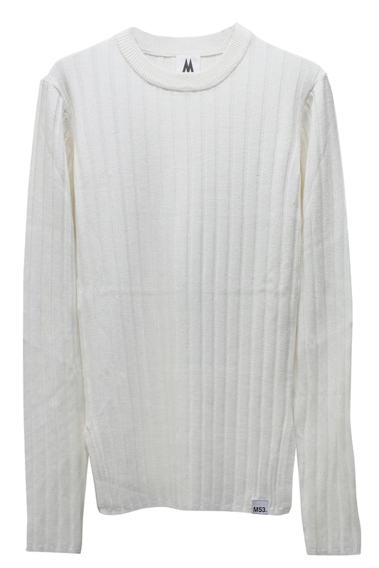 ワイドリブクルーネック