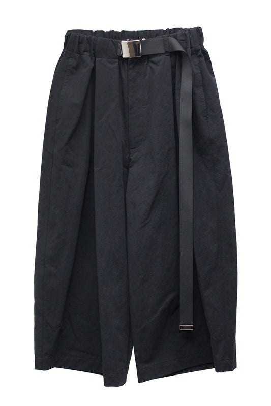 BELTED HALF PANTS　/　BLACK【25SS】