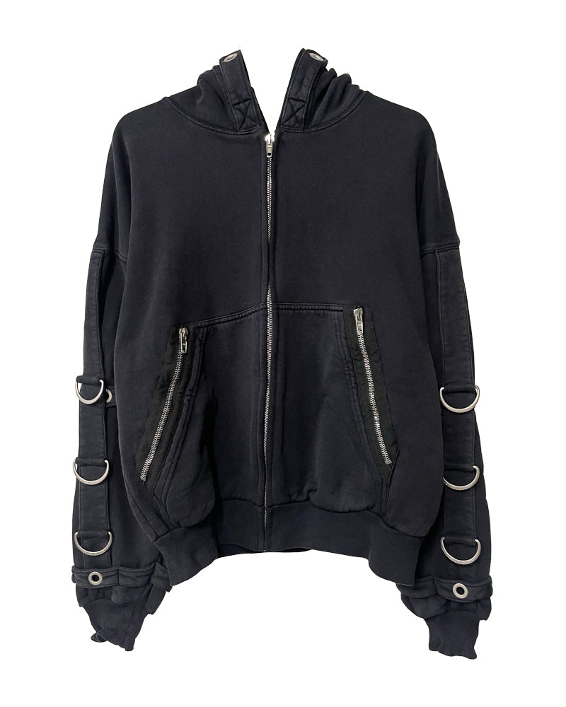 D-Ring Cargo Zip-Up Hoodie