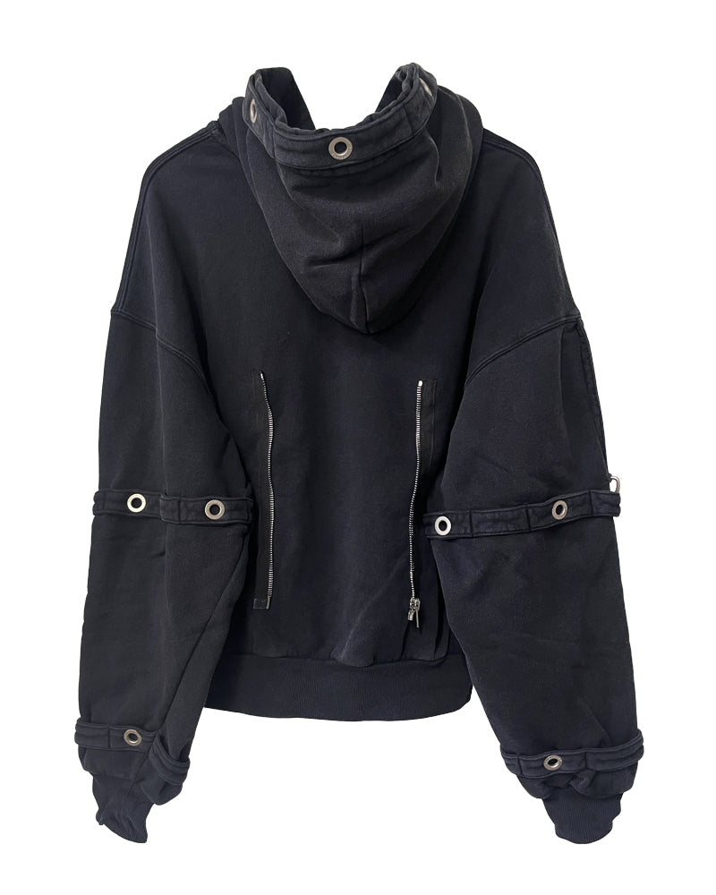 D-Ring Cargo Zip-Up Hoodie