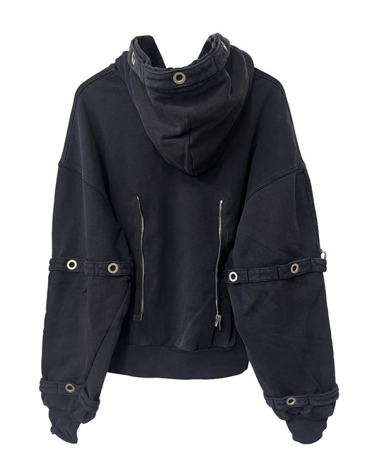 D-Ring Cargo Zip-Up Hoodie