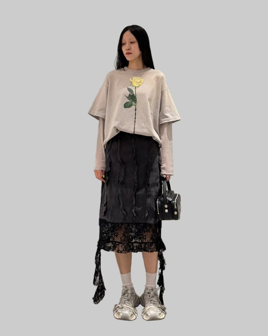 レイヤードグラフィックTシャツ（UNISEX）