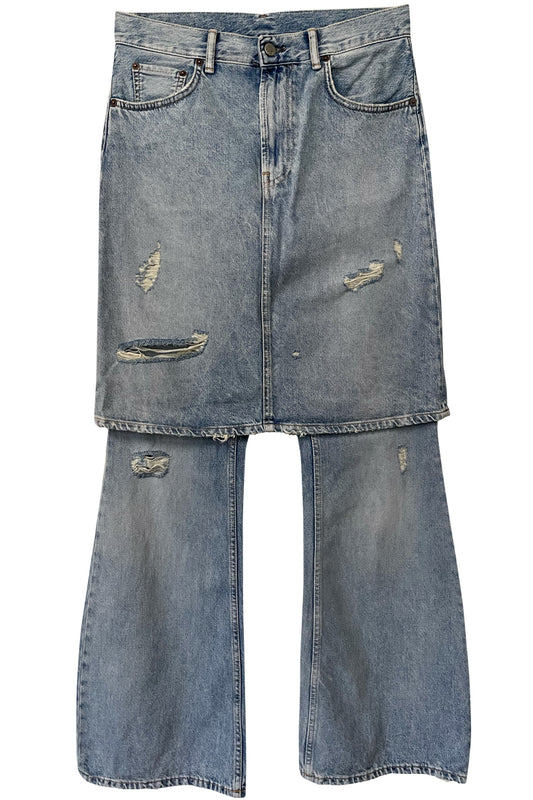 レイヤードデニムトラウザーズ（UNISEX）