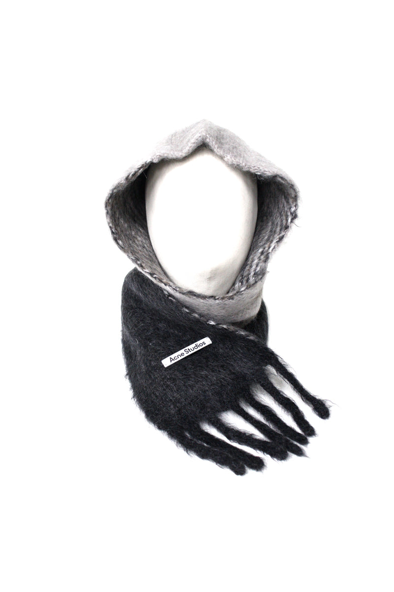 フード付モヘアストール