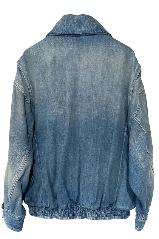 フラップポケット付デニムジャケット