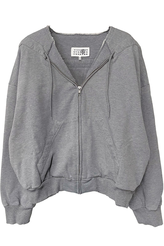 ジップアップスウェットトップス