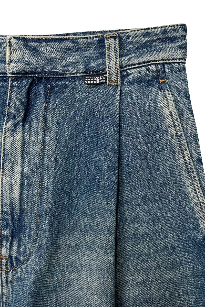 ワイドレッグデニムパンツ