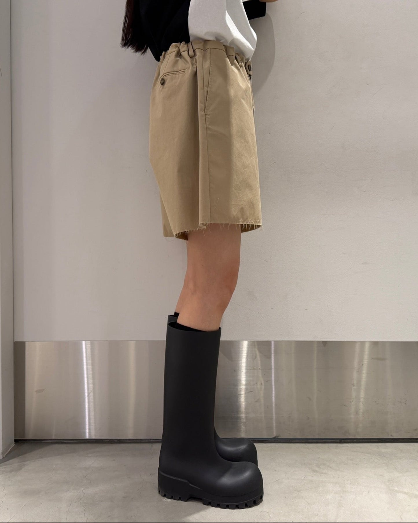 ギャザーフレイドショートパンツ