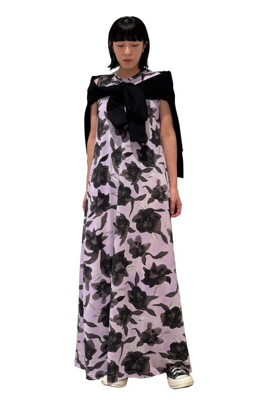 スリーブレスロングドレス