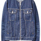 WASHED DENIM COLLARLESS JACKET（UNISEX）