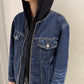 WASHED DENIM COLLARLESS JACKET（UNISEX）