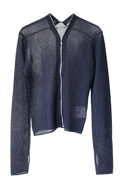 ZIP-UP KNIT CARDIGAN