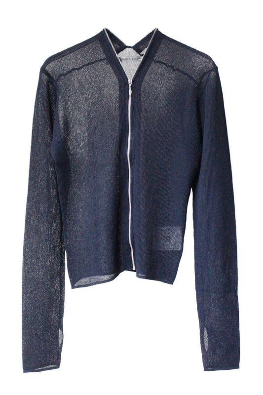 ZIP-UP KNIT CARDIGAN